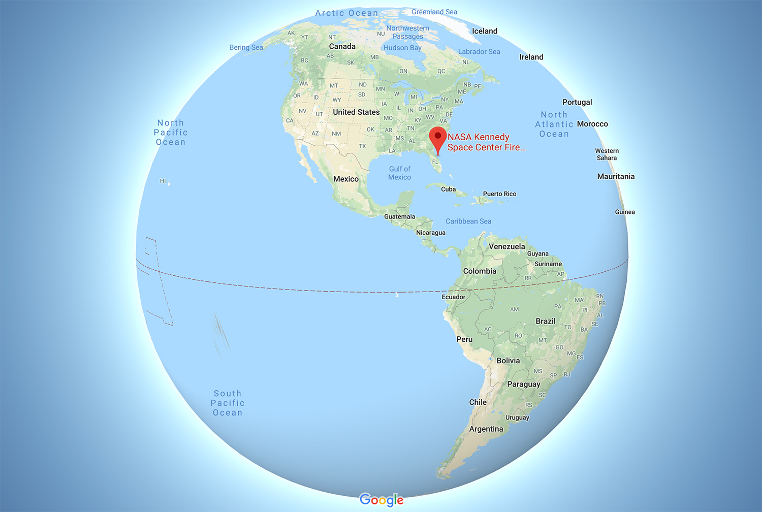 flat earth google maps