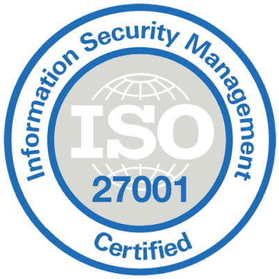 ISO 27001 - Information Security Management Certified