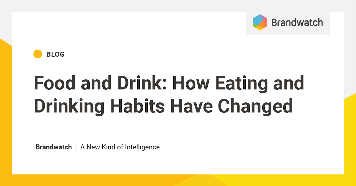 Food and Drink: How Eating and Drinking Habits Have Changed