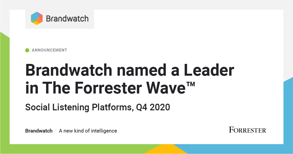 Brandwatch Named As a Leader in The 2020 Forrester Wave for Social Listening Platforms