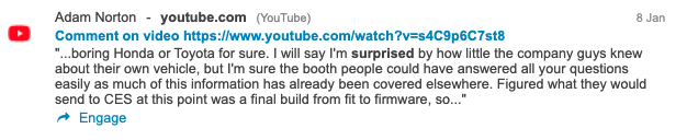 Consumer discussing the CES 2023 on YouTube