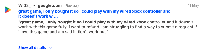 Consumer review on an Xbox game