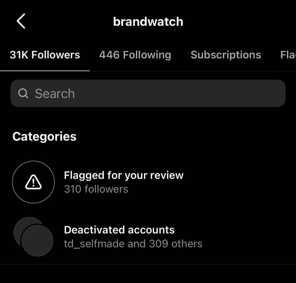 Instagram's potential spam detection feature