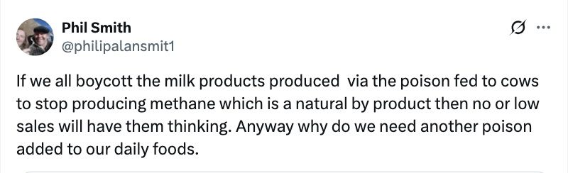 Consumer talks about milk with additives and boycotting companies