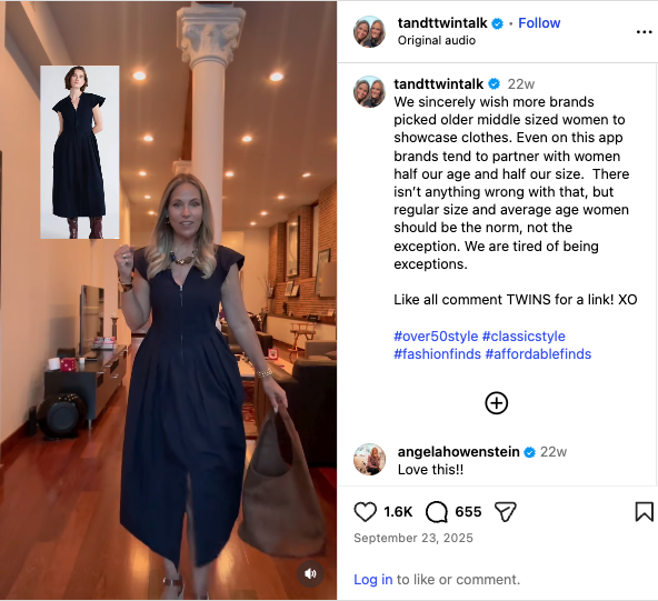 Consumer calls for better age and size representation in fashion