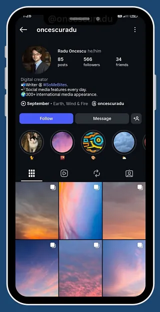 Instagram friends update