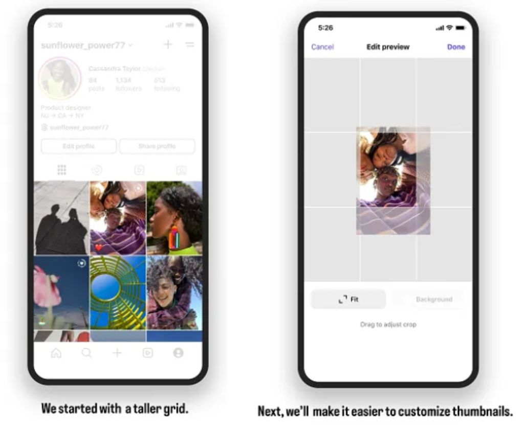 Instagram feed update
